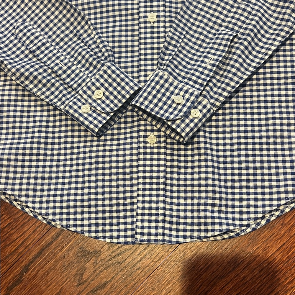 Boys Brooks Brothers Checkered Dress Shirt Size M Non-Iron - Picture 6 of 9